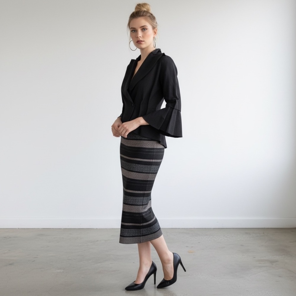 Meiko Mintz Architectural Black Waistcoat - Picture 3 of 14